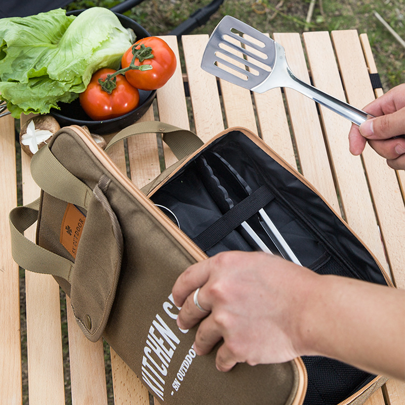 8-teiliges Camping-Kochgeschir – Camping Cooking Roll Bewertung und Preis